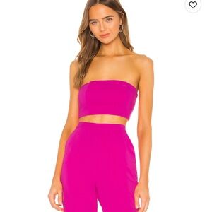 NBD Pink Bandeau Top